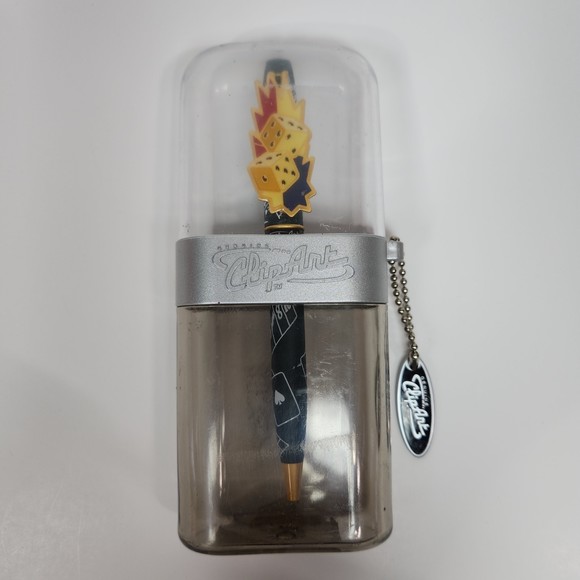 Clip Art Brand Ball Pen Dice Gambling Graphics Collectible In Case & Tag - Picture 7 of 10